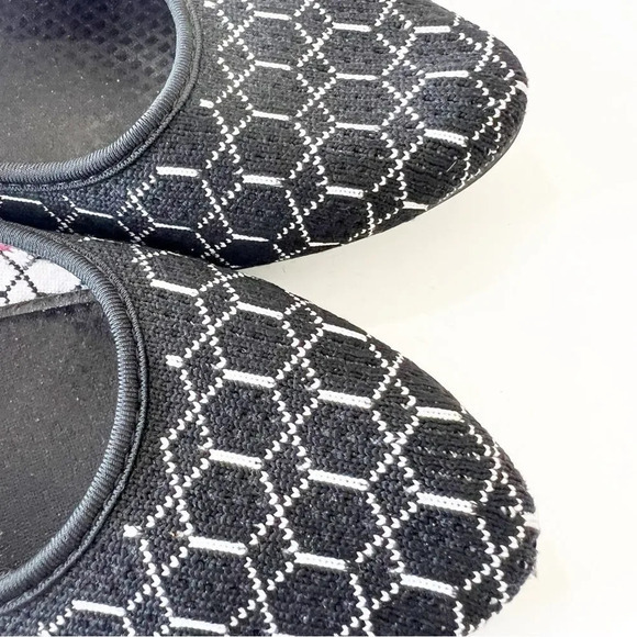 Skechers Aircooled Flyknit Pointed Toe Loafers Black Geometric Print‎ Women’s 7 - Picture 6 of 14
